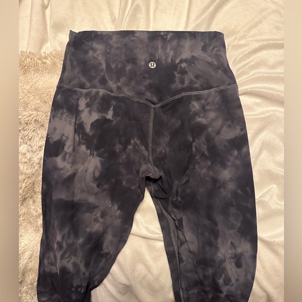 Lululemon Align high rise pant 25” Diamond Dye Pitch Grey Graphite Grey